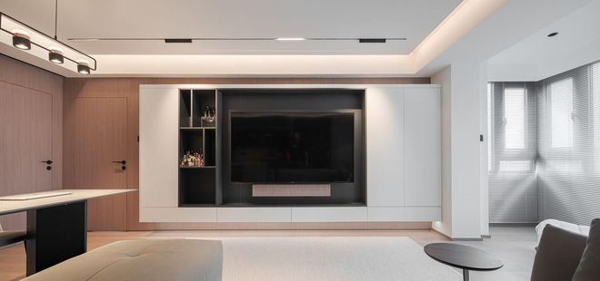 弃阳台电视墙打满柜子场面实用大气j9国际站这对夫妻太有远见坚持摒(图15)